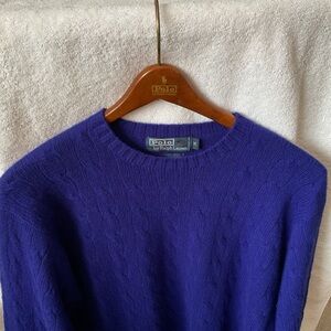 Classic cable knit cashmere sweater by Ralph Lauren